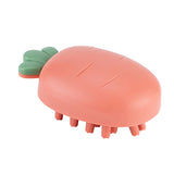 Maxbell Silicone Scalp Massage Comb Head Scrubber Hair Care Tool for Kids Pink