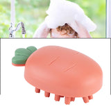 Maxbell Silicone Scalp Massage Comb Head Scrubber Hair Care Tool for Kids Pink
