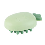 Maxbell Silicone Scalp Massage Comb Head Scrubber Hair Care Tool for Kids Green