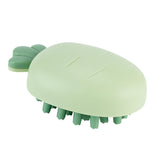 Maxbell Silicone Scalp Massage Comb Head Scrubber Hair Care Tool for Kids Green