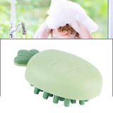 Maxbell Silicone Scalp Massage Comb Head Scrubber Hair Care Tool for Kids Green