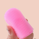 Maxbell Silicone Shampoo Brush Comfortable Soft for Kids Holiday Gifts Pink