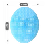 Maxbell Silicone Shampoo Brush Comfortable Soft for Kids Holiday Gifts Blue