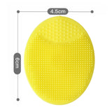 Maxbell Silicone Shampoo Brush Comfortable Soft for Kids Holiday Gifts Yellow
