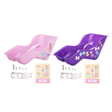 Maxbell Doll Seat Basket with Safely Belt Decor Gift with Decal for Kids Bicycle Pink