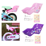 Maxbell Doll Seat Basket with Safely Belt Decor Gift with Decal for Kids Bicycle Pink