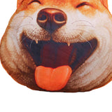 Maxbell Dog Printed Plush Pillow Cushion, Lifelike for for Living Room Decor Cute Silly Laugh