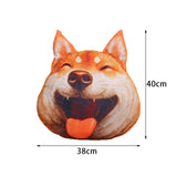 Maxbell Dog Printed Plush Pillow Cushion, Lifelike for for Living Room Decor Cute Silly Laugh