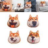 Maxbell Dog Printed Plush Pillow Cushion, Lifelike for for Living Room Decor Cute Silly Laugh