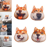 Maxbell Dog Printed Plush Pillow Cushion, Lifelike for for Living Room Decor Cute Silly Laugh