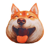 Maxbell Dog Printed Plush Pillow Cushion, Lifelike for for Living Room Decor Cute Silly Laugh