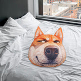 Maxbell Dog Printed Plush Pillow Cushion, Lifelike for for Living Room Decor Cute Despise