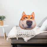 Maxbell Dog Printed Plush Pillow Cushion, Lifelike for for Living Room Decor Cute Despise