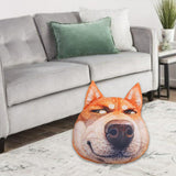 Maxbell Dog Printed Plush Pillow Cushion, Lifelike for for Living Room Decor Cute Despise