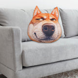 Maxbell Dog Printed Plush Pillow Cushion, Lifelike for for Living Room Decor Cute Despise