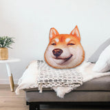 Maxbell Dog Printed Plush Pillow Cushion, Lifelike for for Living Room Decor Cute Proud