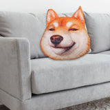 Maxbell Dog Printed Plush Pillow Cushion, Lifelike for for Living Room Decor Cute Proud