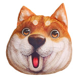 Maxbell Dog Printed Plush Pillow Cushion, Lifelike for for Living Room Decor Cute Surprised