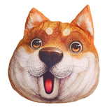 Maxbell Dog Printed Plush Pillow Cushion, Lifelike for for Living Room Decor Cute Surprised