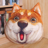 Maxbell Dog Printed Plush Pillow Cushion, Lifelike for for Living Room Decor Cute Surprised