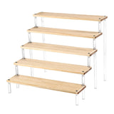 Maxbell Transparent Acrylic Display Riser Shelf Organizer for Model Cosmetic Perfume