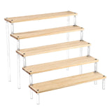 Maxbell Transparent Acrylic Display Riser Shelf Organizer for Model Cosmetic Perfume
