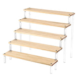 Maxbell Transparent Acrylic Display Riser Shelf Organizer for Model Cosmetic Perfume