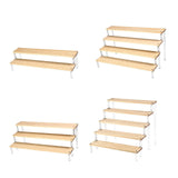 Maxbell Acrylic Display Riser Shelves Cupcakes Holder for Cosmetic Perfume Figure 2 Tiers