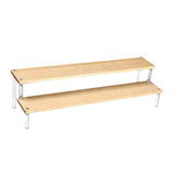 Maxbell Acrylic Display Riser Shelves Cupcakes Holder for Cosmetic Perfume Figure 2 Tiers