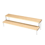 Maxbell Acrylic Display Riser Shelves Cupcakes Holder for Cosmetic Perfume Figure 2 Tiers
