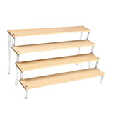 Maxbell Acrylic Display Riser Shelves Cupcakes Holder for Cosmetic Perfume Figure 4 Tiers