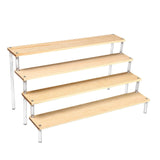 Maxbell Acrylic Display Riser Shelves Cupcakes Holder for Cosmetic Perfume Figure 4 Tiers