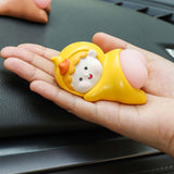 Maxbell Funny Car Interior Ornament Doll Cartoon Doll Toy for Holiday Windowsill Toy Yellow