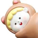 Maxbell Funny Car Interior Ornament Doll Cartoon Doll Toy for Holiday Windowsill Toy Brown