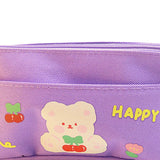 Maxbell Lightweight Pencil Case Makeup Cosmetic Bags for School College Students Purple