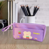 Maxbell Lightweight Pencil Case Makeup Cosmetic Bags for School College Students Purple