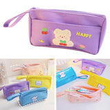 Maxbell Lightweight Pencil Case Makeup Cosmetic Bags for School College Students Purple