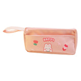 Maxbell Lightweight Pencil Case Makeup Cosmetic Bags for School College Students Pink