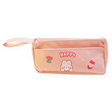 Maxbell Lightweight Pencil Case Makeup Cosmetic Bags for School College Students Pink