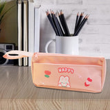 Maxbell Lightweight Pencil Case Makeup Cosmetic Bags for School College Students Pink