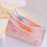 Maxbell Lightweight Pencil Case Makeup Cosmetic Bags for School College Students Pink