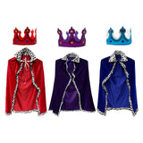 Maxbell King Robe Kids Halloween Costume Cosplay Role Play Preschool Dress up Red