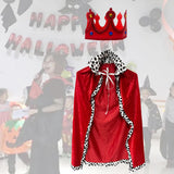 Maxbell King Robe Kids Halloween Costume Cosplay Role Play Preschool Dress up Red