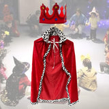 Maxbell King Robe Kids Halloween Costume Cosplay Role Play Preschool Dress up Red