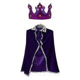 Maxbell King Robe Kids Halloween Costume Cosplay Role Play Preschool Dress up Purple