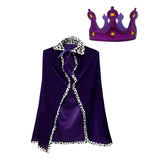 Maxbell King Robe Kids Halloween Costume Cosplay Role Play Preschool Dress up Purple