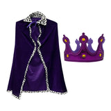 Maxbell King Robe Kids Halloween Costume Cosplay Role Play Preschool Dress up Purple