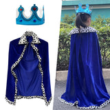 Maxbell King Robe Kids Halloween Costume Cosplay Role Play Preschool Dress up Blue