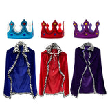 Maxbell King Robe Kids Halloween Costume Cosplay Role Play Preschool Dress up Blue
