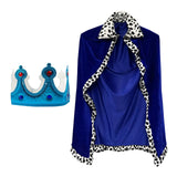 Maxbell King Robe Kids Halloween Costume Cosplay Role Play Preschool Dress up Blue